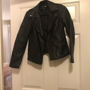 Forever 21 black leather jacket